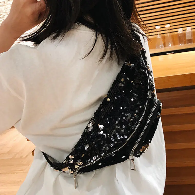 Fashionable Reversible Mermaid Sequin Glitter Waist Fanny Pack Outdoor Traveling Belt Bum Bag Pouch Cool Girl Hip Purse 6 Colors
Fashionable Reversible Mermaid Sequin Glitter Waist Fanny Pack Outdoor Traveling Belt Bum Bag Pouch Cool Girl Hip Purse 6 Colors