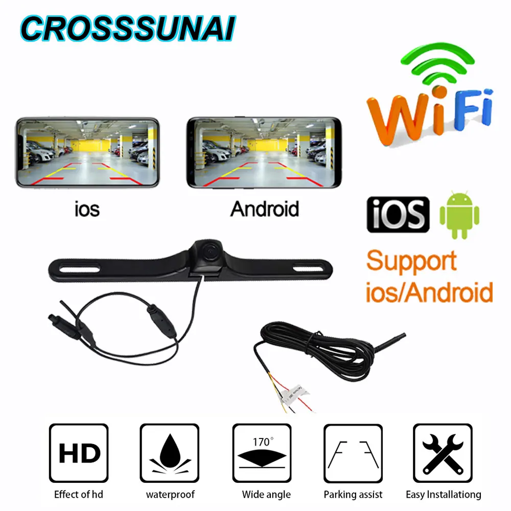 Wifi US Car License Plate Frame Wireless HD DVR Rear View Camera Vehicle Backup Parking Reverse Night Vision Car Accessories
Wifi US Car License Plate Frame Wireless HD DVR Rear View Camera Vehicle Backup Parking Reverse Night Vision Car Accessories