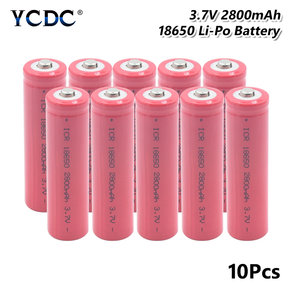 18650 Battery 3.7V 2800mAh Rechargeable high-discharge Lithium Cell batteries Suitable for flashlight bateria Torch Toy
18650 Battery 3.7V 2800mAh Rechargeable high-discharge Lithium Cell batteries Suitable for flashlight bateria Torch Toy