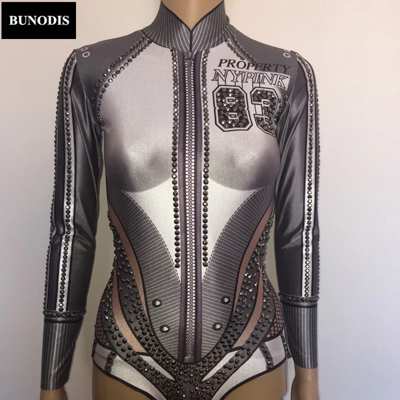 ZD095 Women Black Bodysuit Sparkling Crystals Women Sexy Jumpsuit Nightclub Party Bling Women Outfit Birthday Celebrate Clothed
ZD095 Women Black Bodysuit Sparkling Crystals Women Sexy Jumpsuit Nightclub Party Bling Women Outfit Birthday Celebrate Clothed