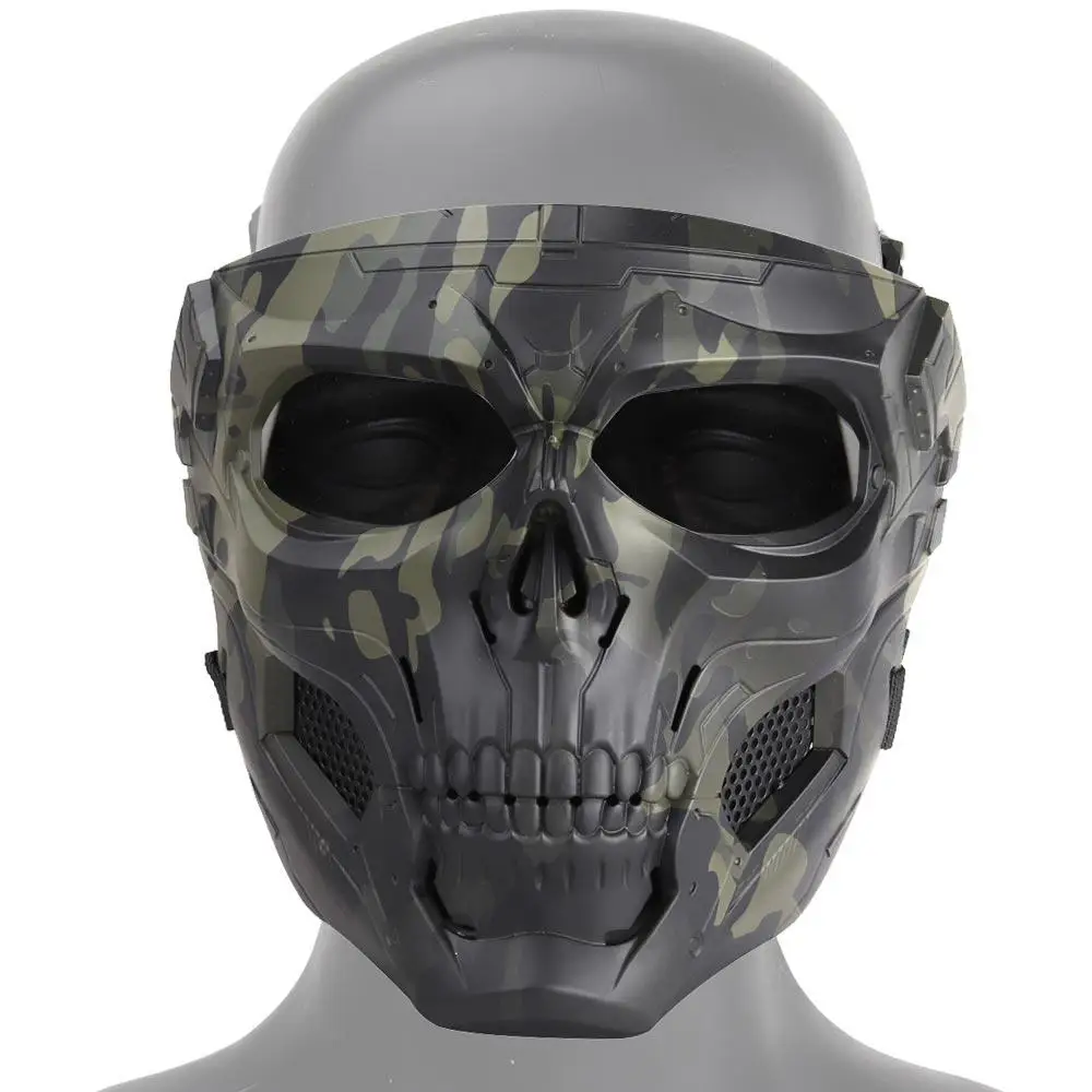 Halloween Skull Face Mask Breathable Outdoor Cycling Helmet Mask for Cosplay Props Tactical Hunting Face Protective Mask
Halloween Skull Face Mask Breathable Outdoor Cycling Helmet Mask for Cosplay Props Tactical Hunting Face Protective Mask
