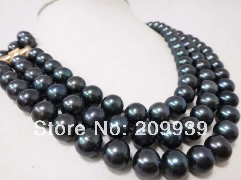 Free shipping 003443 BEAUTIFUL NATURAL 10-11MM TAHITIAN BLACK PEARL NECKLACE 17"-19" 14 CLASP
Free shipping 003443 BEAUTIFUL NATURAL 10-11MM TAHITIAN BLACK PEARL NECKLACE 17"-19" 14 CLASP