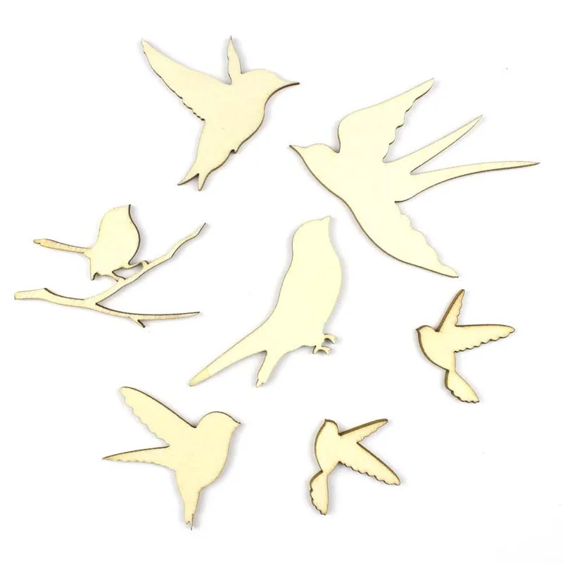 7pcs/lot Wooden bird Shapes Craft Embellishments Wood Craft Home Decor craft wooden shapes
7pcs/lot Wooden bird Shapes Craft Embellishments Wood Craft Home Decor craft wooden shapes