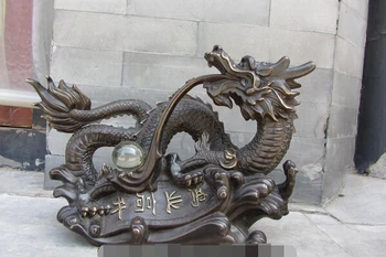 China Royal palace Copper Bronze Feng Shui Lucky Wealth Dragon Play Bead Statue
China Royal palace Copper Bronze Feng Shui Lucky Wealth Dragon Play Bead Statue