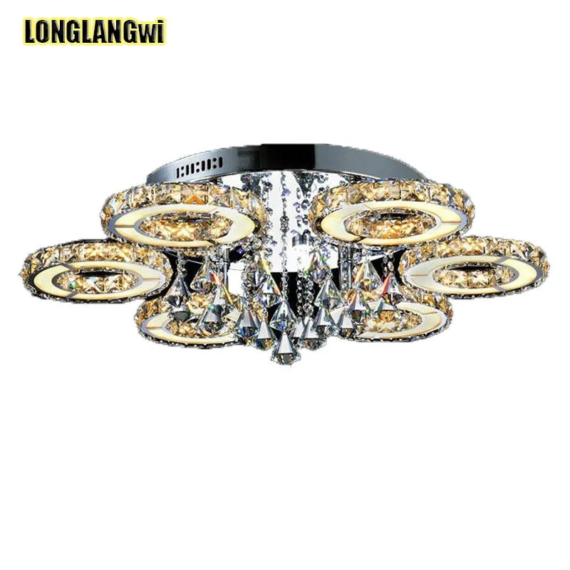 D80CM 6 Ring Modern LED Crystal Ceiling Lights For Living Room luminarias para sala plafon Ceiling Lamp For Bedroom Lamparas
D80CM 6 Ring Modern LED Crystal Ceiling Lights For Living Room luminarias para sala plafon Ceiling Lamp For Bedroom Lamparas