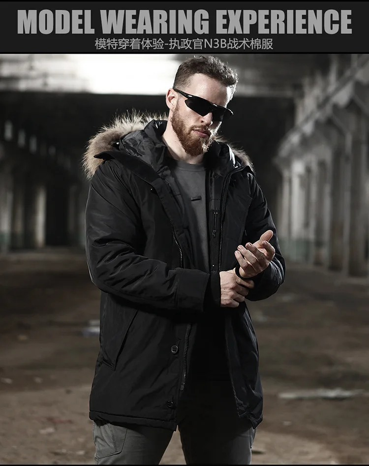 N3B -30 градусов уличное пальто с капюшоном, Мужская ветровка ...