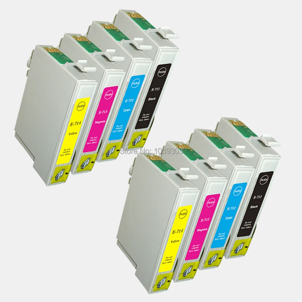 8 pack T0711 T0712 T0713 T0714 Ink Compatible for Epson stylus DX8400 DX8450 DX9400 DX9400F with chip inks of printer
8 pack T0711 T0712 T0713 T0714 Ink Compatible for Epson stylus DX8400 DX8450 DX9400 DX9400F with chip inks of printer