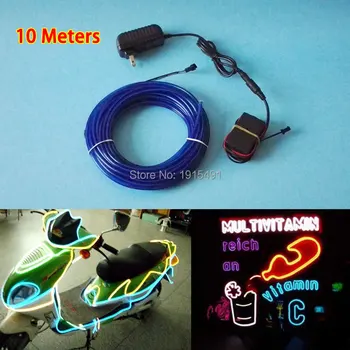 5.0mm 10 Colors Optional 10Meters Neon Holiday Light EL Wire rope Used for House,Car Interior Decoration+DC- 220V Toggle Drives 
5.0mm 10 Colors Optional 10Meters Neon Holiday Light EL Wire rope Used for House,Car Interior Decoration+DC- 220V Toggle Drives