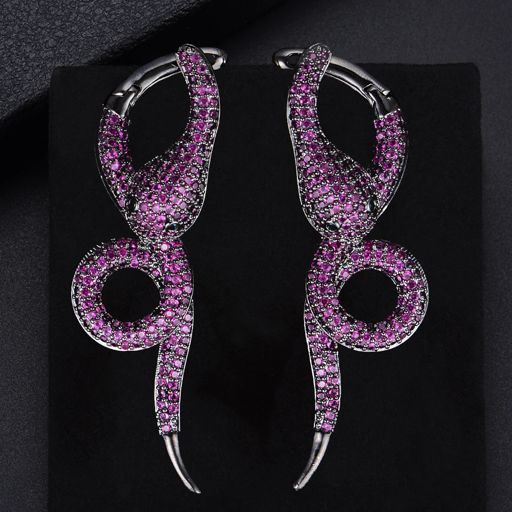 missvikki 6 Colors Luxury micro pave setting AAA cubic zirconia Wrapped snake Pendant Earrings for Women Cool Accessories
missvikki 6 Colors Luxury micro pave setting AAA cubic zirconia Wrapped snake Pendant Earrings for Women Cool Accessories