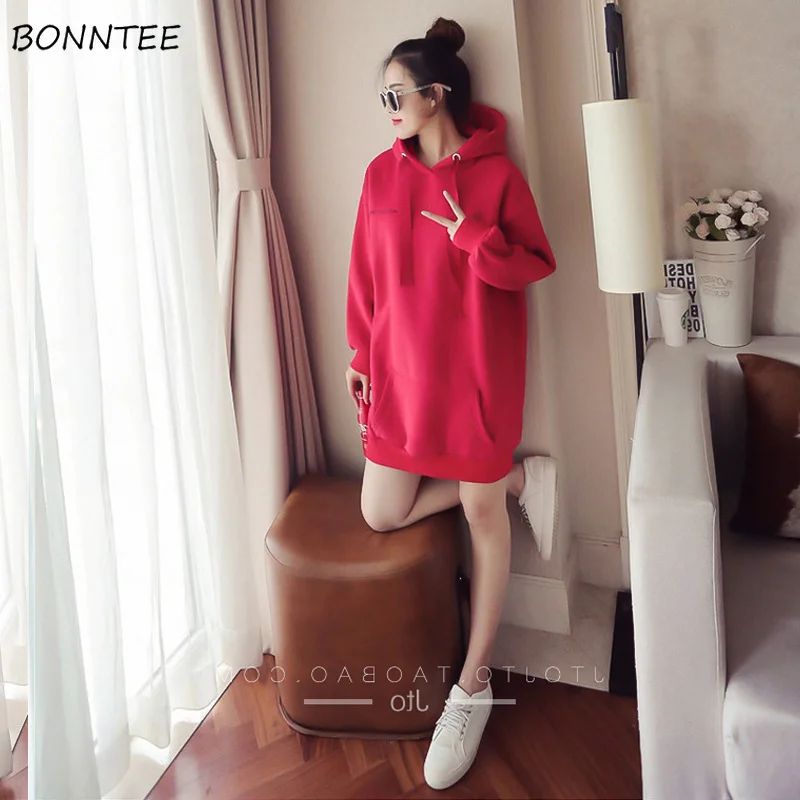Hoodies Women Long Big Pockets Hooded Simple All-match Long Womens Korean Hoodie Thicker Plus Velvet Warm Sweatshirts Warm Chic
Hoodies Women Long Big Pockets Hooded Simple All-match Long Womens Korean Hoodie Thicker Plus Velvet Warm Sweatshirts Warm Chic