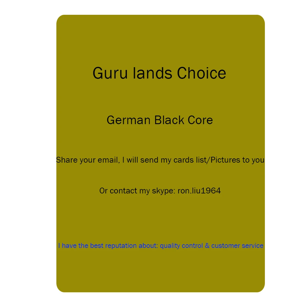Ron's Guru Lands magical proxy playing Cards Choice Best Quality and Customer Service Board Game Deck Cards
Ron's Guru Lands magical proxy playing Cards Choice Best Quality and Customer Service Board Game Deck Cards