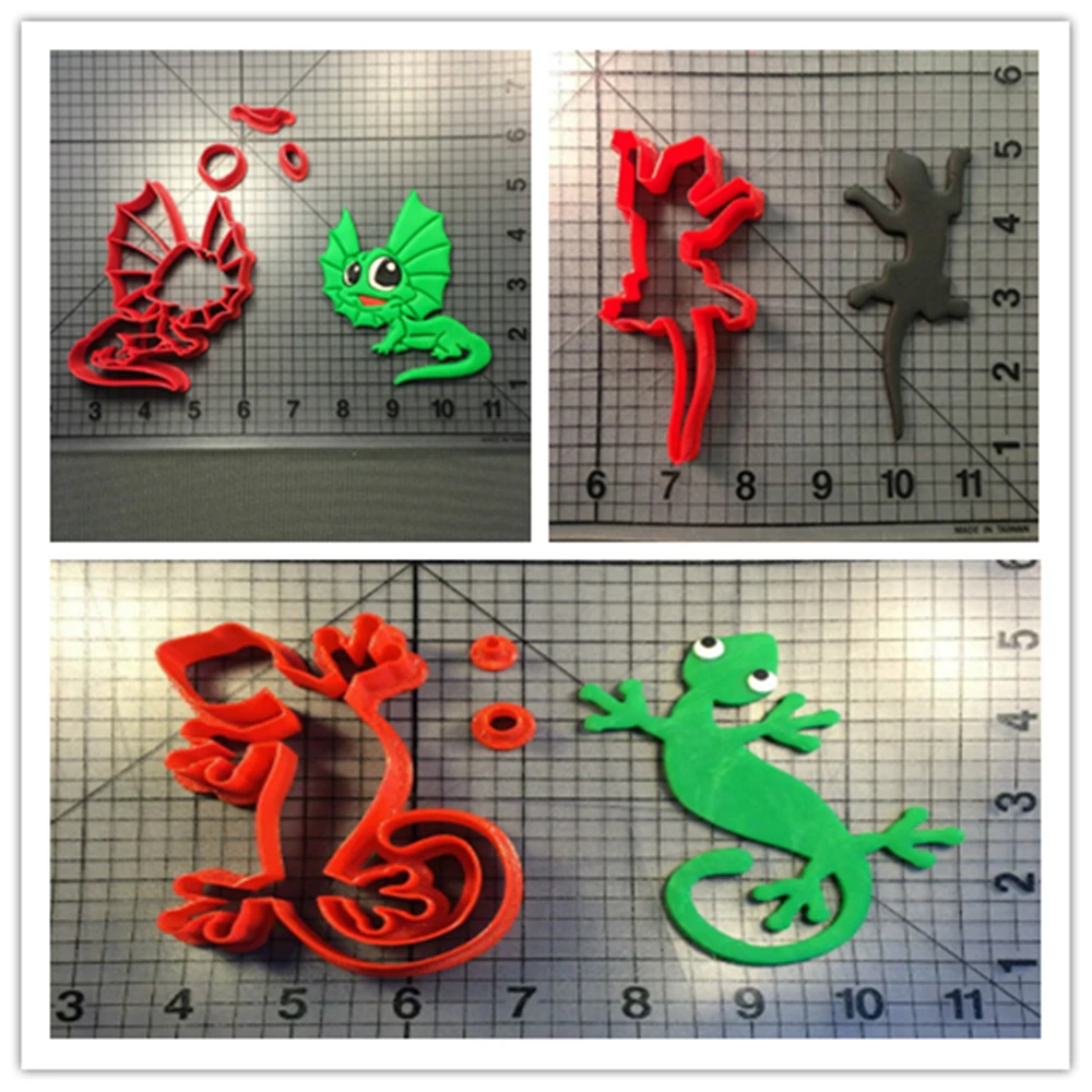 Cute Animal Series Cake Decorating Tools Lizard Design Custom Made 3D Printed Cookie Cutter Fondant Cupcake Cake Top Set Moulds
Cute Animal Series Cake Decorating Tools Lizard Design Custom Made 3D Printed Cookie Cutter Fondant Cupcake Cake Top Set Moulds