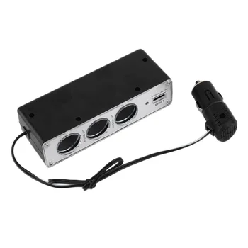 Unviersal New 3 Way Car Cigarette Lighter Socket Splitter Charger Power Adapter DC+USB Port Plug 12V-24V HOT selling3#
Unviersal New 3 Way Car Cigarette Lighter Socket Splitter Charger Power Adapter DC+USB Port Plug 12V-24V HOT selling3#