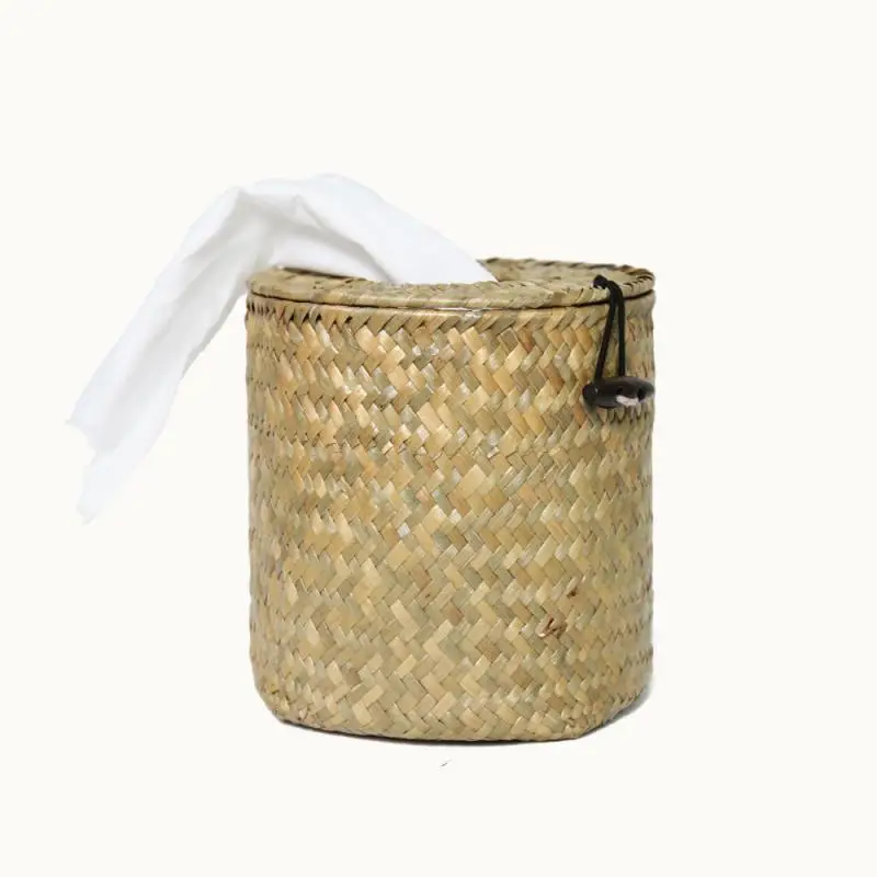 Handmade Round Straw Multifunction Tissue Box Paper Box Storage Case Car Tissue Boxes Table Decorative Accessoriess Home Decor
Handmade Round Straw Multifunction Tissue Box Paper Box Storage Case Car Tissue Boxes Table Decorative Accessoriess Home Decor