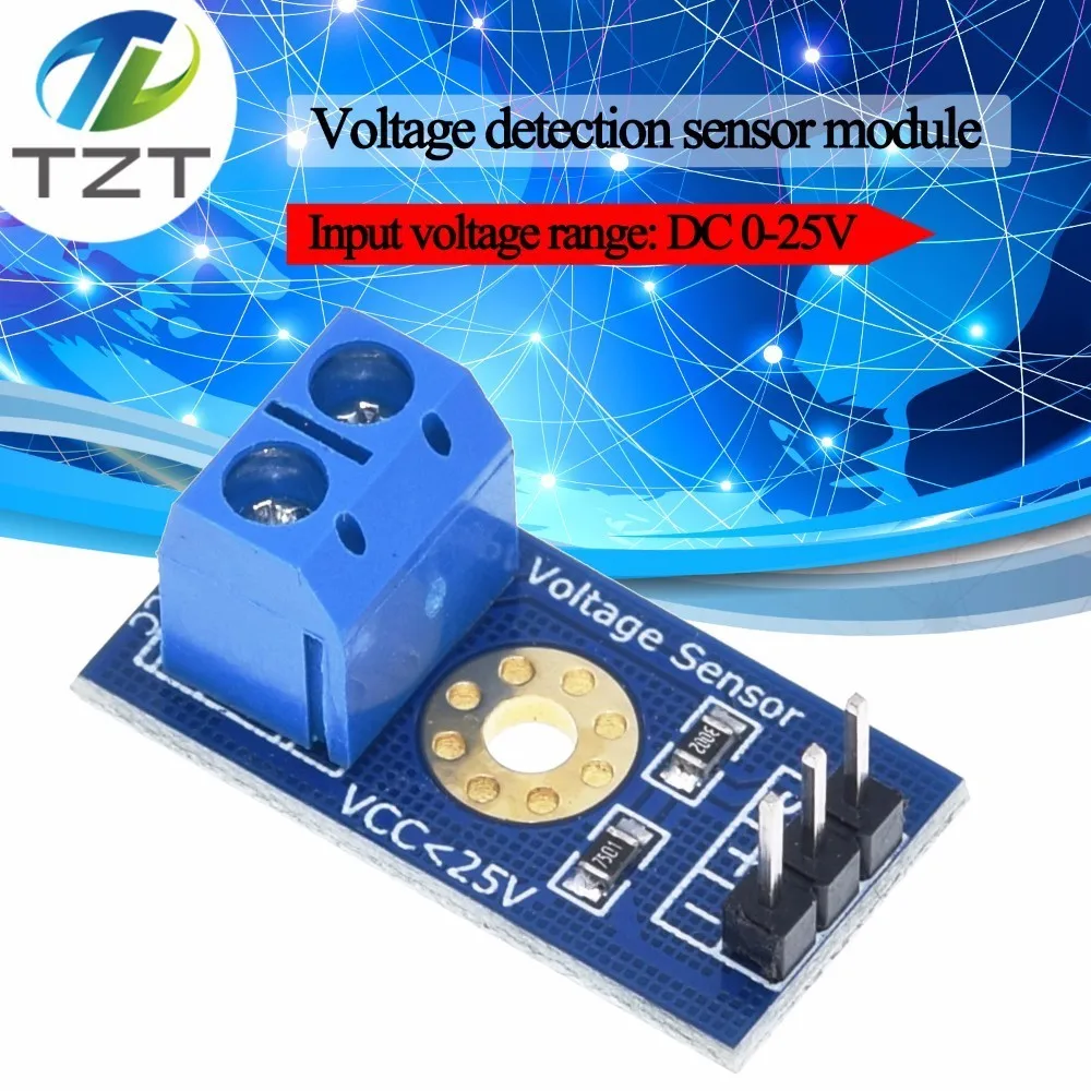 

Smart Electronics DC 0-25V Standard Voltage Sensor Module Test Electronic Bricks Smart Robot for arduino Diy Kit