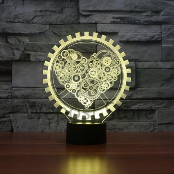 2017 New Valentine Gift Gear LOVE Heart 3D Led Night Light USB Colorful Optical Illusion Art Table Lamp Wedding Home Decoration
2017 New Valentine Gift Gear LOVE Heart 3D Led Night Light USB Colorful Optical Illusion Art Table Lamp Wedding Home Decoration