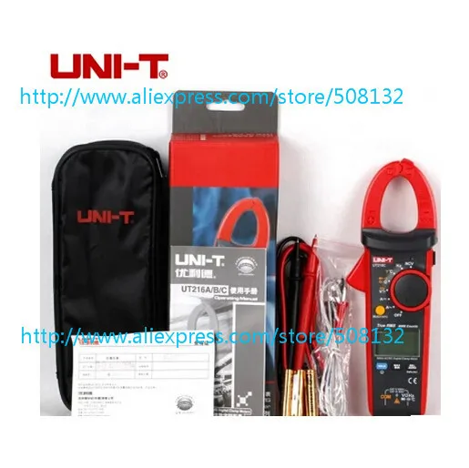 UNI-T UT-216C 600A True RMS Digital Clamp Meters Auto Range w/Frequency Capacitance Temperature & NCV Test Megohmmeter UT216C
UNI-T UT-216C 600A True RMS Digital Clamp Meters Auto Range w/Frequency Capacitance Temperature & NCV Test Megohmmeter UT216C