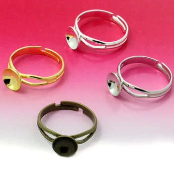 10pcs 8/10mm Ring Settings Cabochon Base Sunken Tray Blank for Cabochon Cameo DIY Fashion Rings Adjustable Ring Base
10pcs 8/10mm Ring Settings Cabochon Base Sunken Tray Blank for Cabochon Cameo DIY Fashion Rings Adjustable Ring Base