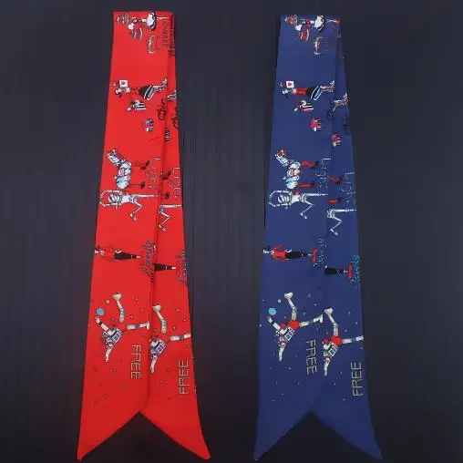 Robot Print Bag Scarf Women Silk Scarf Fashion Head Scarf Long Scarves Wraps Female Brand Foulard For Ladies
Robot Print Bag Scarf Women Silk Scarf Fashion Head Scarf Long Scarves Wraps Female Brand Foulard For Ladies