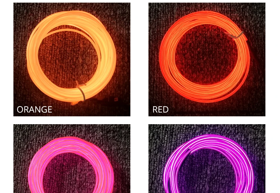 1m 2m 3m 4m 5m Neon Light EL Wire (9)