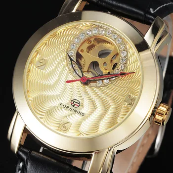 Man Watches New FORSINING Brand Luxury Automatic Watch Diamond Dial Leather Band Table Mens Dress Gold Mechanical Wristwatch
Man Watches New FORSINING Brand Luxury Automatic Watch Diamond Dial Leather Band Table Mens Dress Gold Mechanical Wristwatch