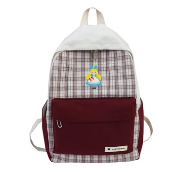 Japanese Plaid Style Alice in Wonderland Women Cute Student Bag Simple Large Capacity Travel Shoulder Bag Rucksack
Japanese Plaid Style Alice in Wonderland Women Cute Student Bag Simple Large Capacity Travel Shoulder Bag Rucksack