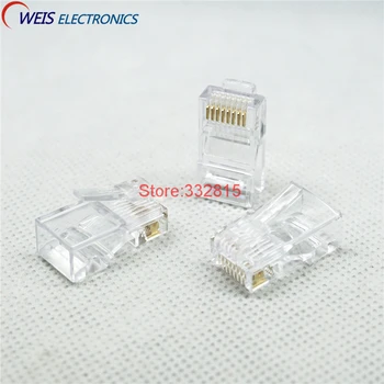 Free Shipping Brand New 100PCS Crystal Head RJ45 8P8C CAT5 CAT5E Modular Plug Gold Plated Network Connector
Free Shipping Brand New 100PCS Crystal Head RJ45 8P8C CAT5 CAT5E Modular Plug Gold Plated Network Connector