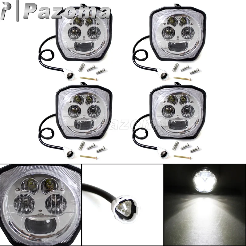 4 Pcs LED Headlight High Low Beam Head Light Lamp for Yamaha Utility YXZ1000 EPS YXZ1000R EPS SS 2016-2017
4 Pcs LED Headlight High Low Beam Head Light Lamp for Yamaha Utility YXZ1000 EPS YXZ1000R EPS SS 2016-2017