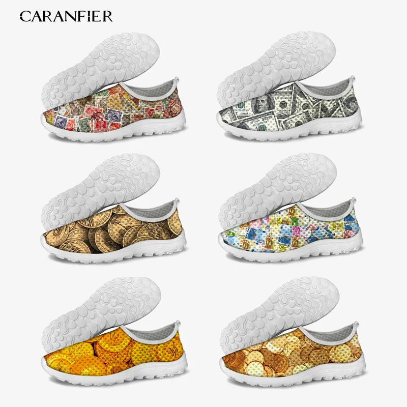 CARANFIER New Summer Women Sneakers Mesh Money Printing Pattern Male Outdoor Office Comfortable Round Toe Slip-On Plus Size Shoe
CARANFIER New Summer Women Sneakers Mesh Money Printing Pattern Male Outdoor Office Comfortable Round Toe Slip-On Plus Size Shoe