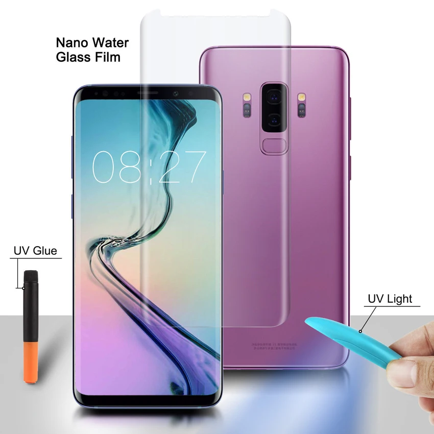 Жидкое закаленное стекло для защиты экрана Samsung Galaxy Note8 Note9 S9 S8 plus | Мобильные