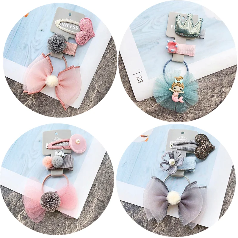 NEW 3pcs/set kids girl hair accessories flower crown hair clip for girls chiffon hair bow Mermaid hair ties elastic rubber bands
NEW 3pcs/set kids girl hair accessories flower crown hair clip for girls chiffon hair bow Mermaid hair ties elastic rubber bands
