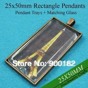 25x50mm Antique Copper Rectangle Pendant Settings, Blank Pendant Tray + Matching Glass for DIY Photo Pendant Making
25x50mm Antique Copper Rectangle Pendant Settings, Blank Pendant Tray + Matching Glass for DIY Photo Pendant Making