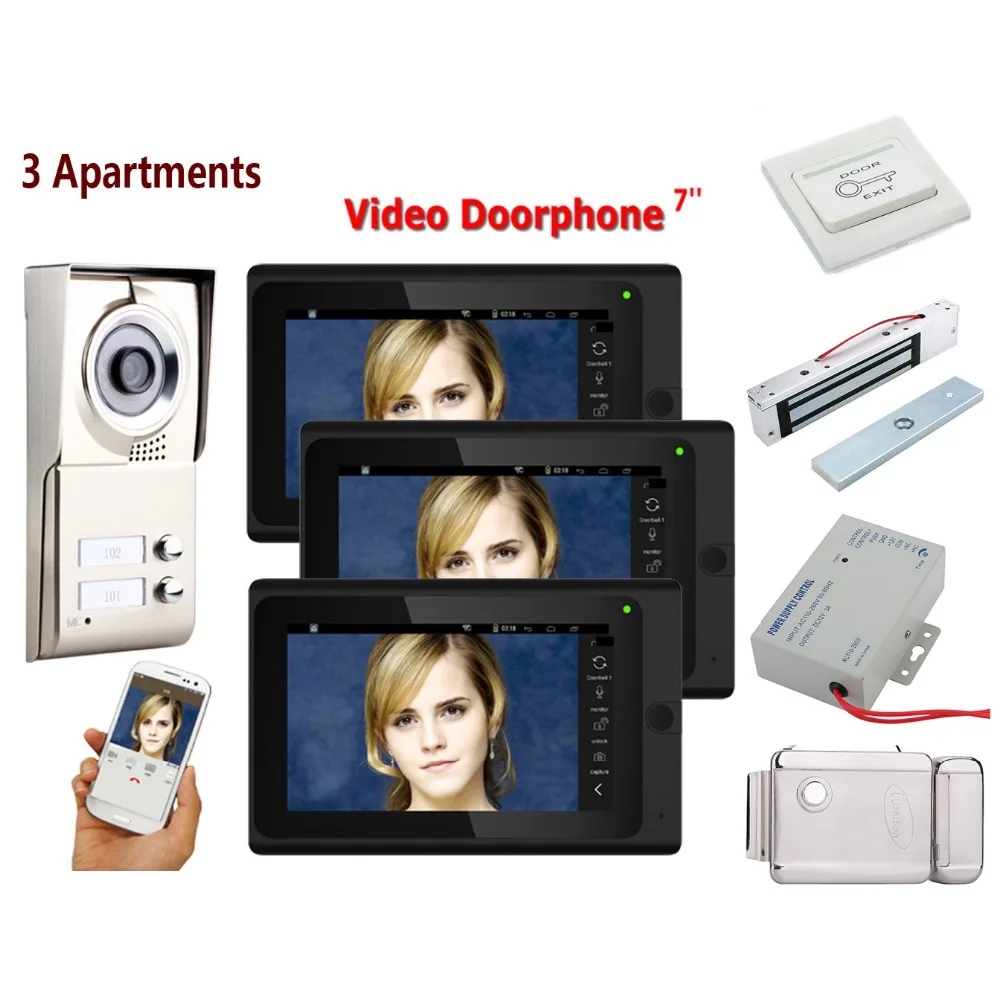 Home set Touch Button 7" 3/4/5/6 Apartment/Family Video Door Phone Intercom System RFID IR-CUT HD 1000TVL Camera+Electric Lock
Home set Touch Button 7" 3/4/5/6 Apartment/Family Video Door Phone Intercom System RFID IR-CUT HD 1000TVL Camera+Electric Lock