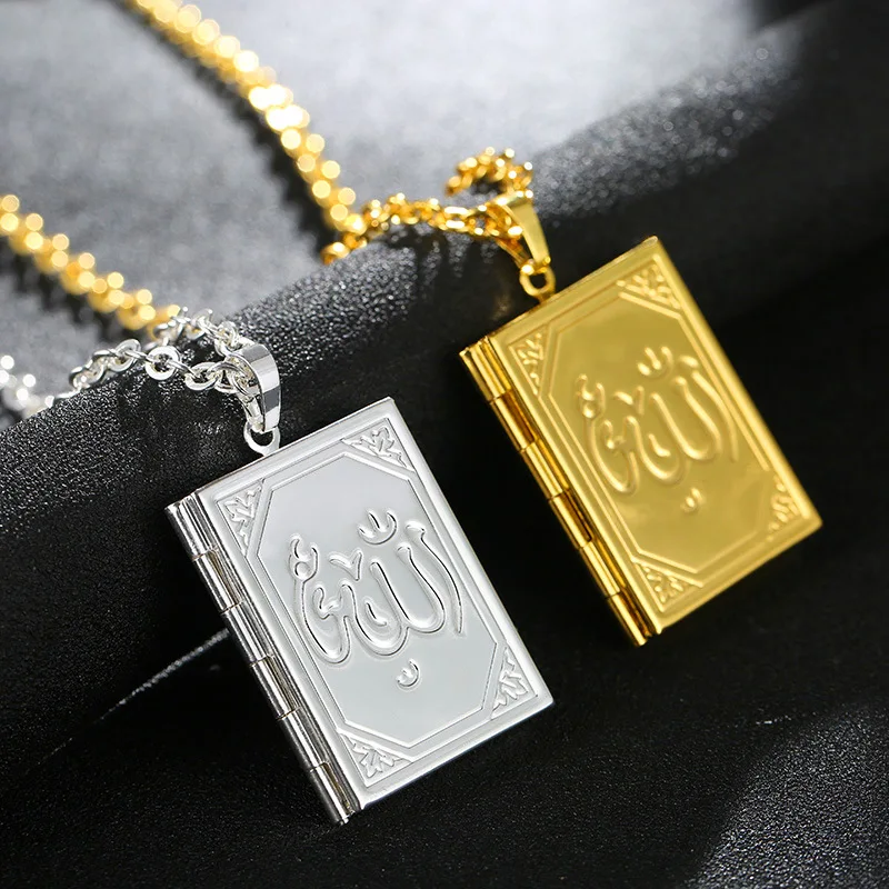 New Vintage Style Delicate Allah Pendant Muslim Islamic Necklace Secret Hiding Place Photo Locket Necklace Photos Box
New Vintage Style Delicate Allah Pendant Muslim Islamic Necklace Secret Hiding Place Photo Locket Necklace Photos Box