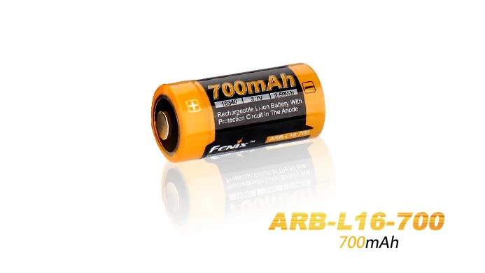 2 шт./лот Бесплатная доставка Fenix ARB-L16-700 3 7 V 16340 700 mAh Аккумулятор для фонарик