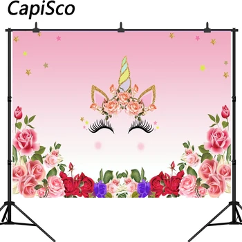 Capisco Unicorn Party Flower Birthday Baby Newborn Photography Backgrounds Customized Photographic Backdrops For Photo Studio
Capisco Unicorn Party Flower Birthday Baby Newborn Photography Backgrounds Customized Photographic Backdrops For Photo Studio