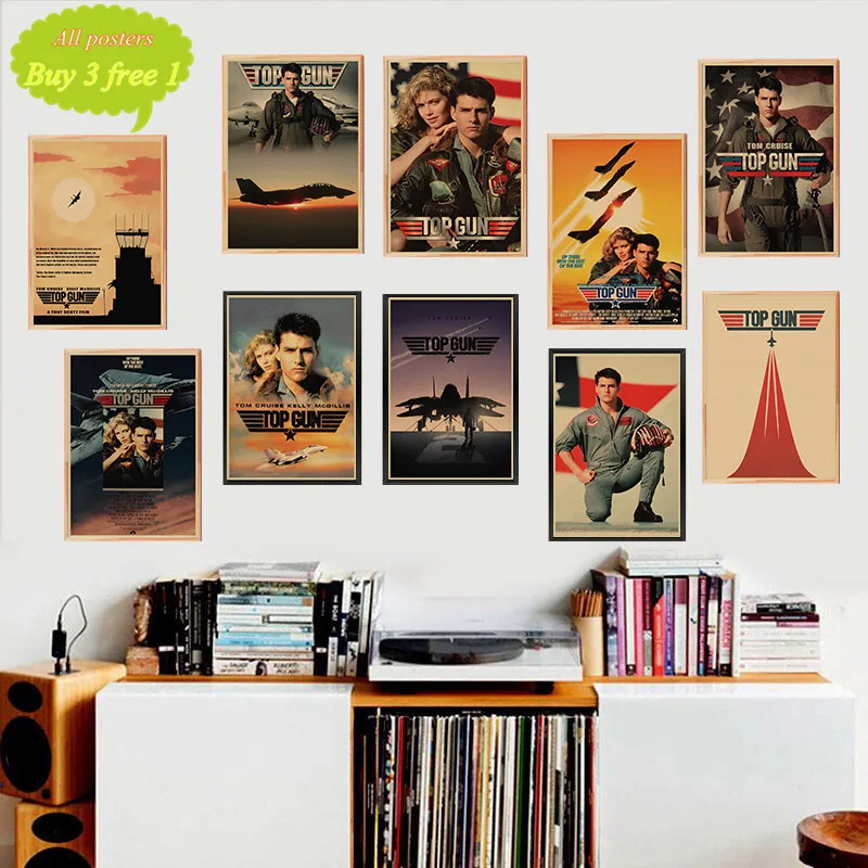TV Series Top Gun Retro Poster Prints High Quality Wall Stickers For Living Room Home Decoration
TV Series Top Gun Retro Poster Prints High Quality Wall Stickers For Living Room Home Decoration