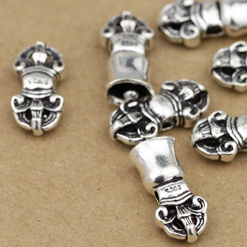 Handmade 925 Silver Dorje & Bell Amulet Sterling Silver Carved Tibetan Dorje Buddhist OM Mantra Dorje Bell Mala's Counter Charms
Handmade 925 Silver Dorje & Bell Amulet Sterling Silver Carved Tibetan Dorje Buddhist OM Mantra Dorje Bell Mala's Counter Charms