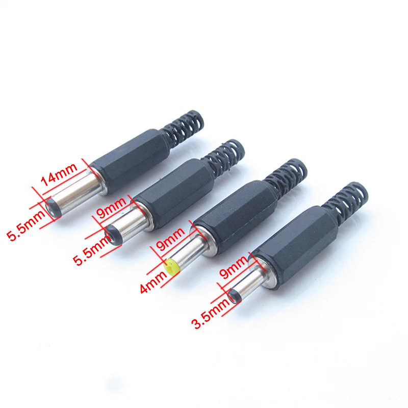 2pcs DC Power Plug 5.5*2.5 5.5*2.1 4.8*1.7 4.0*1.7 3.5*1.35 2.5*0.7mm Male Connector
2pcs DC Power Plug 5.5*2.5 5.5*2.1 4.8*1.7 4.0*1.7 3.5*1.35 2.5*0.7mm Male Connector