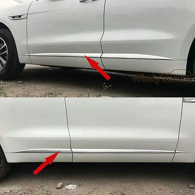 Fit For Jaguar F-pace 2016 2017 2018 Chrome ABS Car Body Side Overlay Cover Trim
Fit For Jaguar F-pace 2016 2017 2018 Chrome ABS Car Body Side Overlay Cover Trim