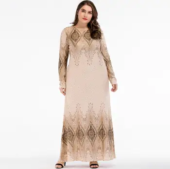 Plus size M-4xl Muslim Dress Women Islamic Abaya Long Sleeve Printing Dresses Elegant causal Arab Robe Turkish Kaftan a845
Plus size M-4xl Muslim Dress Women Islamic Abaya Long Sleeve Printing Dresses Elegant causal Arab Robe Turkish Kaftan a845