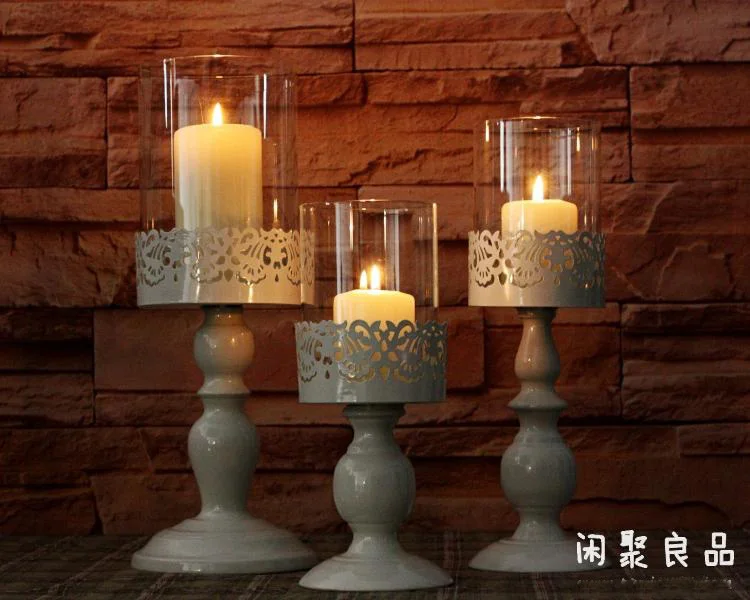 Compra candelabros de metal online al por mayor de China, Mayoristas de