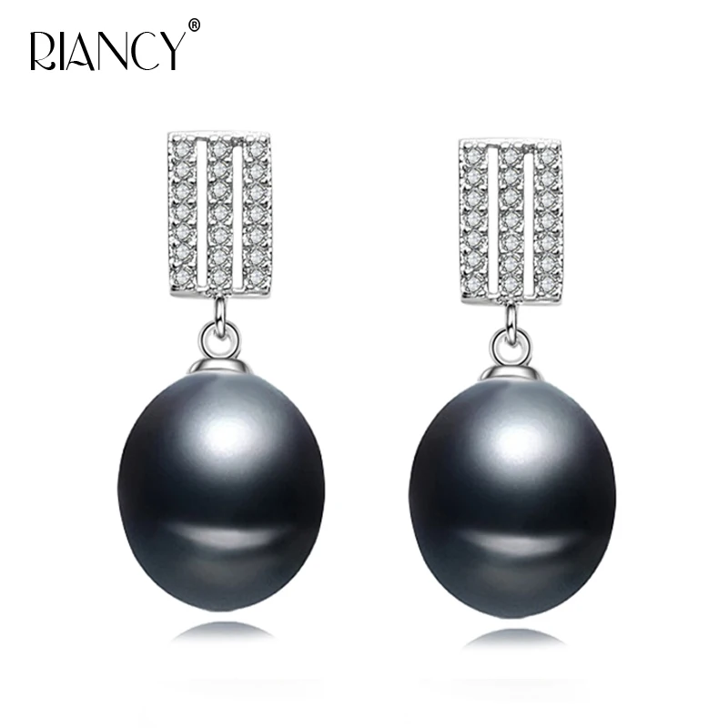 Fashion Pearl earrings Natural freshwater 8-9mm black Pearl earrings for Women rectangle 925 sterling silver Pearl Jewelry
Fashion Pearl earrings Natural freshwater 8-9mm black Pearl earrings for Women rectangle 925 sterling silver Pearl Jewelry