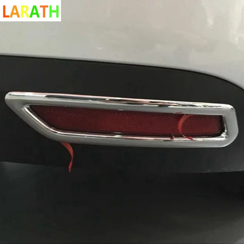 

2Pcs High Quality For Citroen C4 2016 Car Styling ABS Chrome rear fog light box stickers Cover Case Stickers Accessories