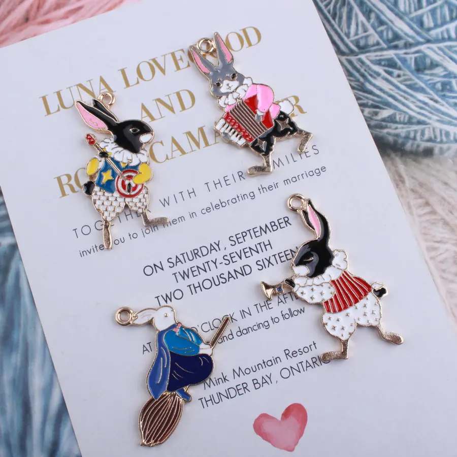 Daisies Rabbit Music Enamel Charm Bunny Pendant Charms for DIY Craft Animal Jewelry Handmade Necklace Bracelet Accessories
Daisies Rabbit Music Enamel Charm Bunny Pendant Charms for DIY Craft Animal Jewelry Handmade Necklace Bracelet Accessories