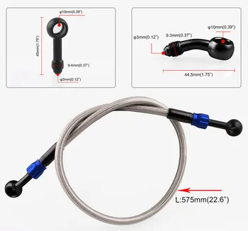 Motorcycle Dirt Bike Braided Steel Hydraulic Reinforce Brake line Clutch Oil Hose Tube 450 To 2300mm
Motorcycle Dirt Bike Braided Steel Hydraulic Reinforce Brake line Clutch Oil Hose Tube 450 To 2300mm
