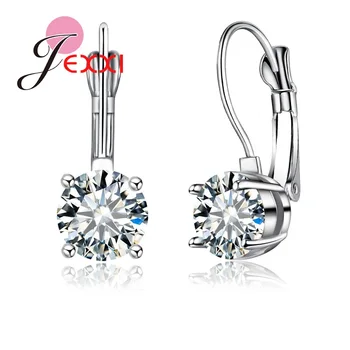 925 Sterling Silver Earrings For Female African Shiny White Cubic Zirconia Rings Best Gift Women Fashion Jewelry Wholesale
925 Sterling Silver Earrings For Female African Shiny White Cubic Zirconia Rings Best Gift Women Fashion Jewelry Wholesale