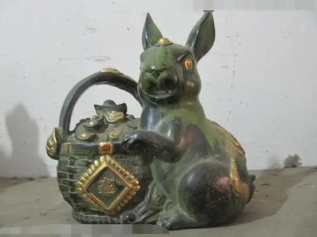 S3859 China Folk classical Old Bronze Gild Money Yuan Bao wealth Lovely rabbit Statue discount 30% (C0324)
S3859 China Folk classical Old Bronze Gild Money Yuan Bao wealth Lovely rabbit Statue discount 30% (C0324)