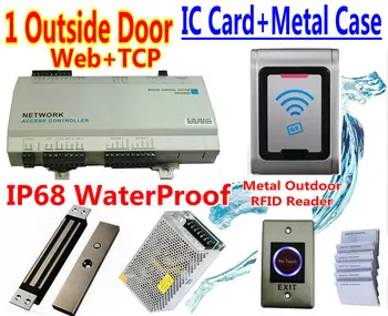 1 Outside Door Access Controller Panel Board Web/TCP+Metal RFID IC M1-Fare Card Reader+Inbuilt Magnetic Lock+Release button+soft
1 Outside Door Access Controller Panel Board Web/TCP+Metal RFID IC M1-Fare Card Reader+Inbuilt Magnetic Lock+Release button+soft