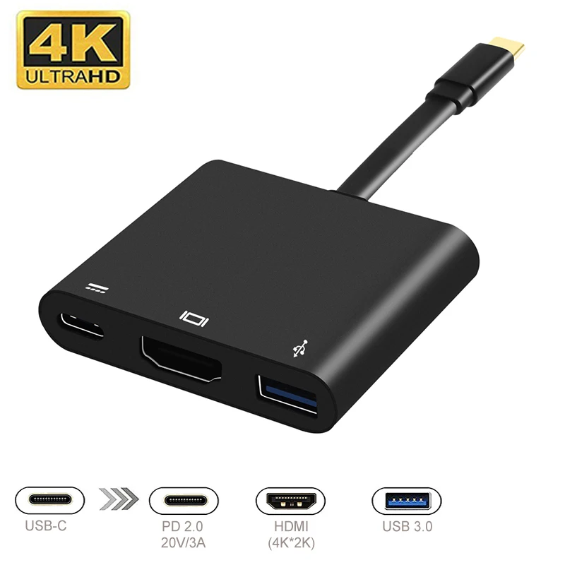 USB Type C Hub to HDMI Adapter 4k USB-C Hub Dock with Type-C Power Supply for MacBook Pro 2018
USB Type C Hub to HDMI Adapter 4k USB-C Hub Dock with Type-C Power Supply for MacBook Pro 2018